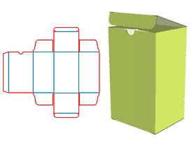 包装纸箱设计,国际标准瓦楞纸箱,双插盒,展示包装