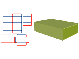 书型翻盖V槽,内盒灰板V槽,裱纸全包